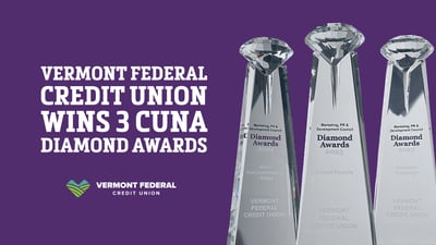 Vermont Federal Credit Union Wins Three CUNA Diamond Awards